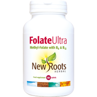 Folate Ultra 60 tablets to support immune system, tiredness and fatigue - New Roots HERBAL