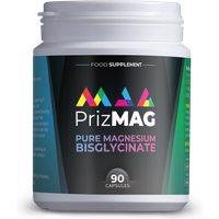 PrizMAG Pure Magnesium Bisglycinate - 90 Vegan Capsules