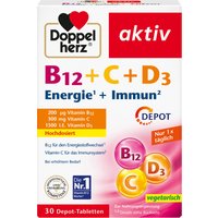 Apohealth Aktion 42% Rabatt auf Doppelherz B12 C D3 Depot 30 St