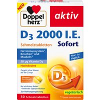 Apohealth 23% Rabatt auf Doppelherz aktiv D3 2000 IE Schmelztabletten 30 St