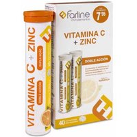 Farline DUPLO Vitamina C+ Zinc 40 comprimidos