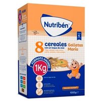 Nutriben 8 Cereales Miel Y Galletas María 1 Kg