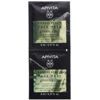 Apivita Mascarilla Arcilla Verde Limpieza Facial 2x8 Ml