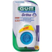 Gum Ortho Floss Sin Cera Ortodoncias Seda Dental 1 Ud