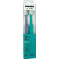 Duplo Cepillo Dental Adulto Phb Time To Care So Eco 2 Unidades Medio