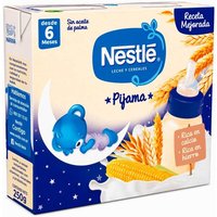 Duplo Nestlé Leche Y Cereales Pijama Desde 6 Meses 2x250 Ml