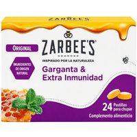 Zarbee's Garganta Y Extra Inmunidad 24 Pastillas Para Chupar de Zarbees | Natural Doctor