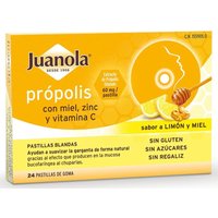 Juanola Própolis Con Miel, Zinc Y Vitamina C, 24 Pastillas Blandas