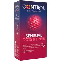 Control Sensual Dots & Lines Preservativos 12 Unidades