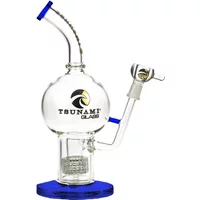 11" Tsunami Concentrate Rig Showerhead Globe Water Pipe