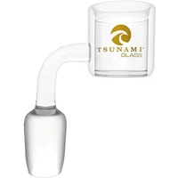 Tsunami Clear Thermal Quartz Banger with Carb Cap 10MM Male
