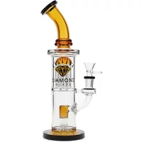 10" Diow Deux Tree x Stool Percs Water Pipe by Diamond Glass