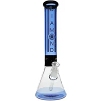 18" Khiva No Perc Beaker Water Pipe by Diamond Glass