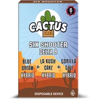 Blue Dream | LA Kush Cake | Gorilla Glue Cactus Labs Six Shooter D8 Disposable