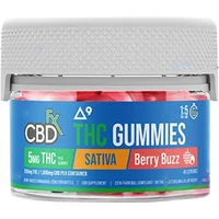 Berry Buzz Sativa CBDfx D9 THC + CBD Gummies 1000mg