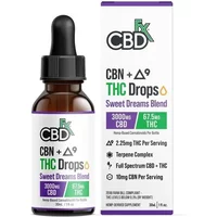CBDfx CBD + Delta 9 THC Drops Sweet Dreams Blend Tincture 30ml