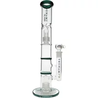 16" Tsunami Dual Domed Metrix Dual Honey Comb Perc Water Pipe