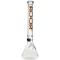 18" ROOR Tech Orange Blue 45x5mm Beaker Bong