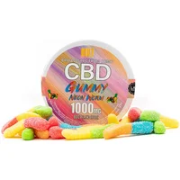 Bolt CBD Neon Mix Fruit Flavored Worm Gummies 1000mg