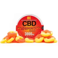 Peach Bolt CBD Gummy Rings 3000mg
