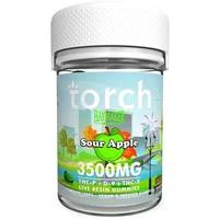 Sour Apple Torch Haymaker Blend Live Resin Gummies 3500mg