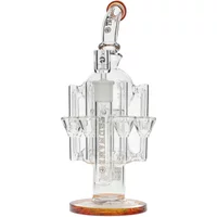 13" Tsunami Concentrate Rig Showerhead Eight Recycler Water Pipe