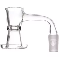 14MM Bear Quartz Hourglass Slurper 90 Degree Male Banger