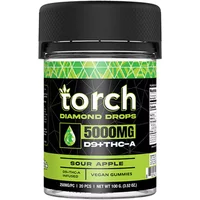 Sour Apple Torch Diamond Drops Vegan Gummies 5000mg
