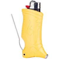 Yellow Toker Poker Bic Standard Lighter