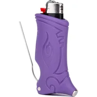Purple Toker Poker Glow In The Dark Lighter
