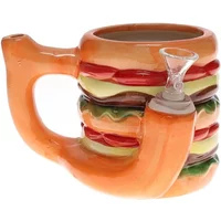 Burger Cap Ceramic Water Pipe