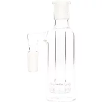 6" Diamond Glass Meta 90 Degree 14MM Ash Catcher
