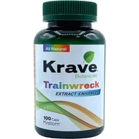 Krave Botanicals Trainwreck Extract Enhanced Kratom Capsules 100ct