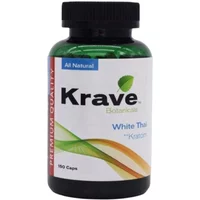 Krave Botanicals White Thai Kratom Capsules 150ct