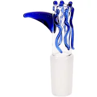 14MM Blue Shark Male Glass Bowl
