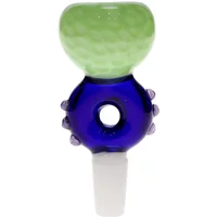 14MM Green & Blue Dragon Male Glass Bowl