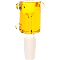 14MM Yellow Freezable Male Glass Bowl