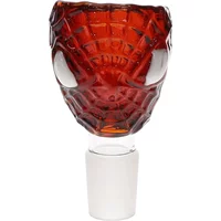 18MM Spiderman Amber Male Glass Bowl