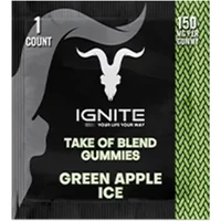Green Apple Ice Ignite Take of Blend Gummies 150mg