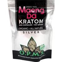Green Maeng Da OPMS Silver Kratom Capsules 240ct