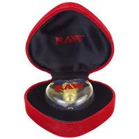 RAW Glass Heart Cone Holder