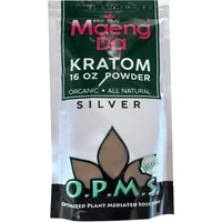 Red Vein Maeng Da OPMS Kratom Silver Powder 16oz Bag