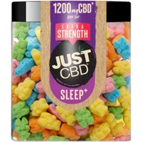 Just CBD Extra Strength Nighttime Melatonin Sleep Sour Bear Gummies 1200mg