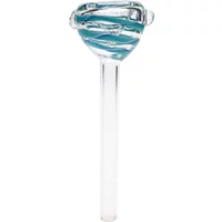 Steam Light Blue & White Glass Tunnel Bowl