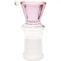 18MM Female Honeycomb Screen Pink Glass Bowl
