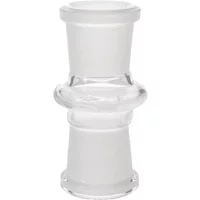 18MM Female to 18MM Female Clear Glass Adaptor