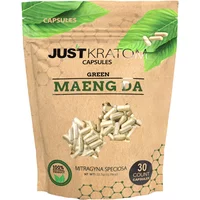 Green Maeng Da Just Kratom Mitragyna Speciosa Capsules 30ct