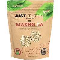 Red Maeng Da Just Kratom Mitragyna Speciosa Capsules 500ct