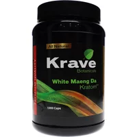 White Maeng Da Krave Botanicals Kratom Capsules 1000ct