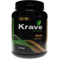 Gold Krave Botanicals Kratom Capsules 1000ct